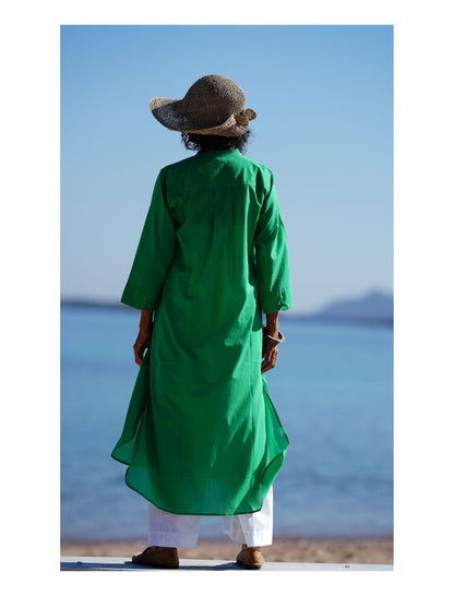 abito saretta verde smeraldo bhanu design